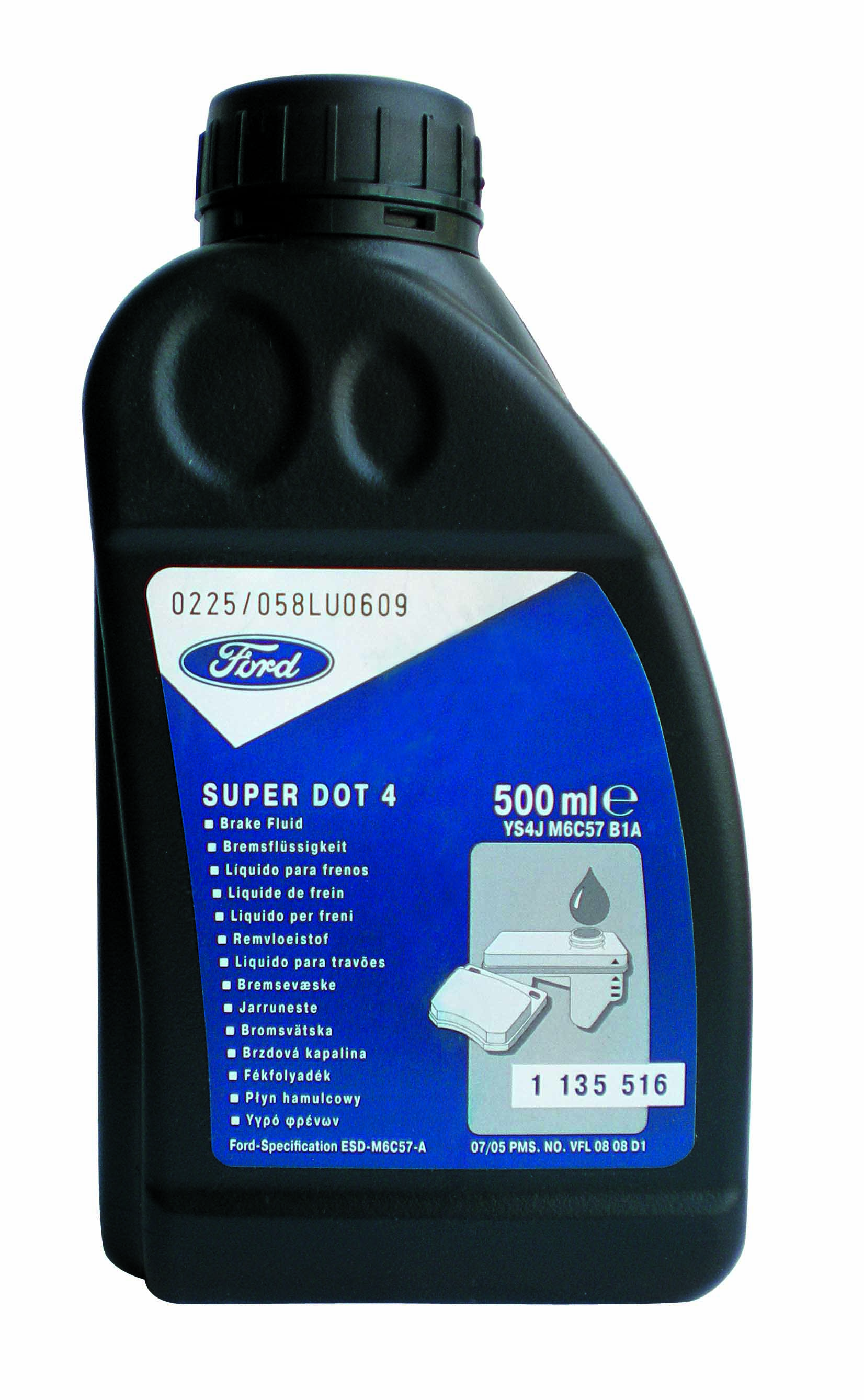 Купить запчасть FORD - 1135516 Тормозная жидкость Super DOT 4, 0.5л